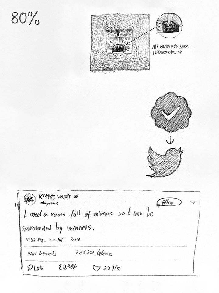 a kanye inspired mirror