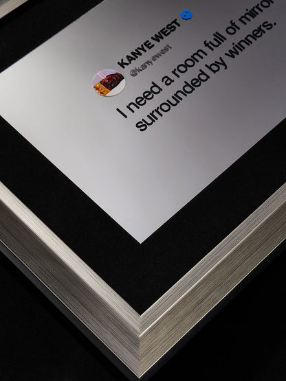 a kanye inspired mirror