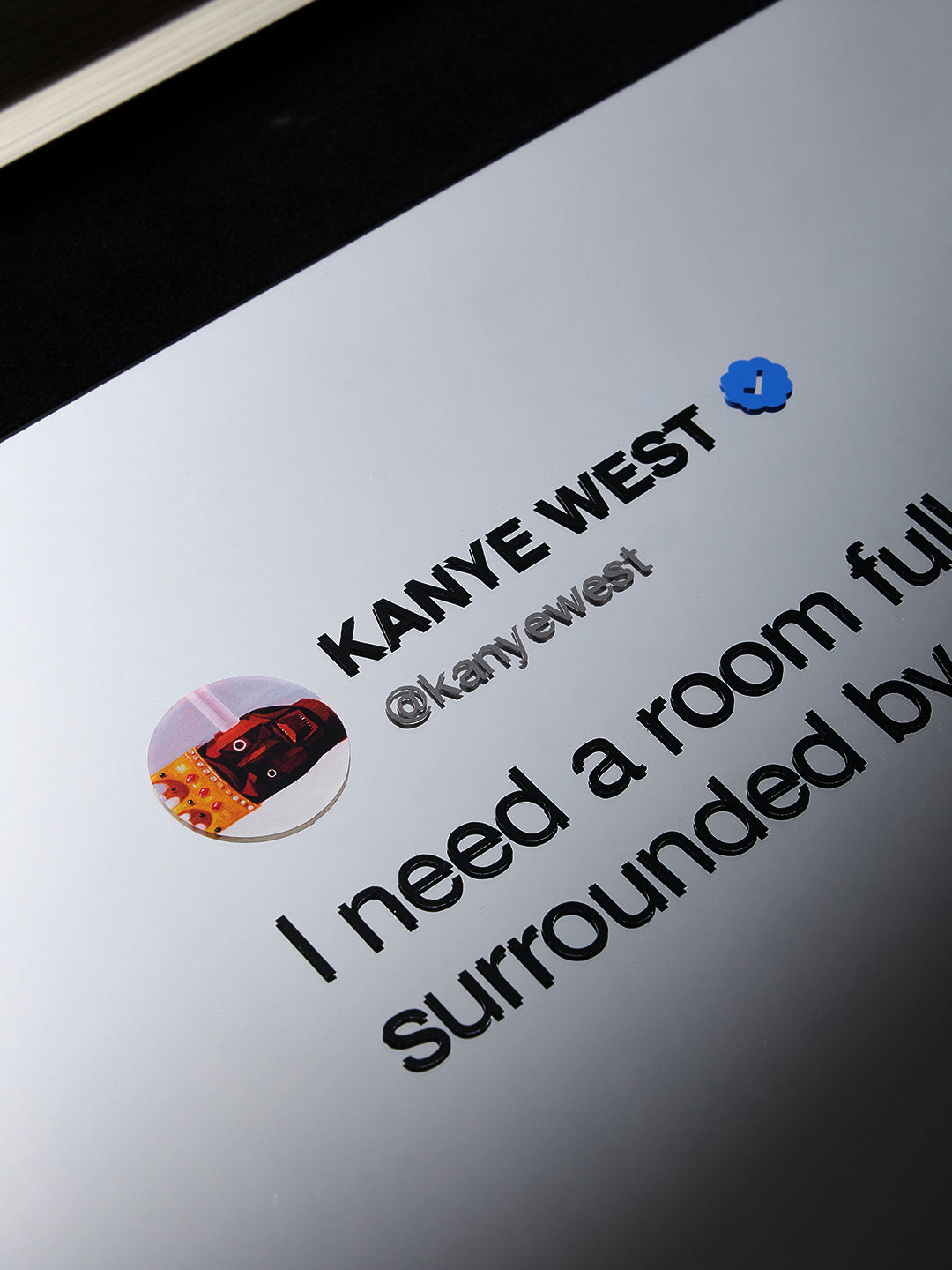 a kanye inspired mirror