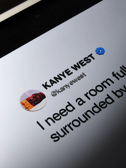 a kanye inspired mirror